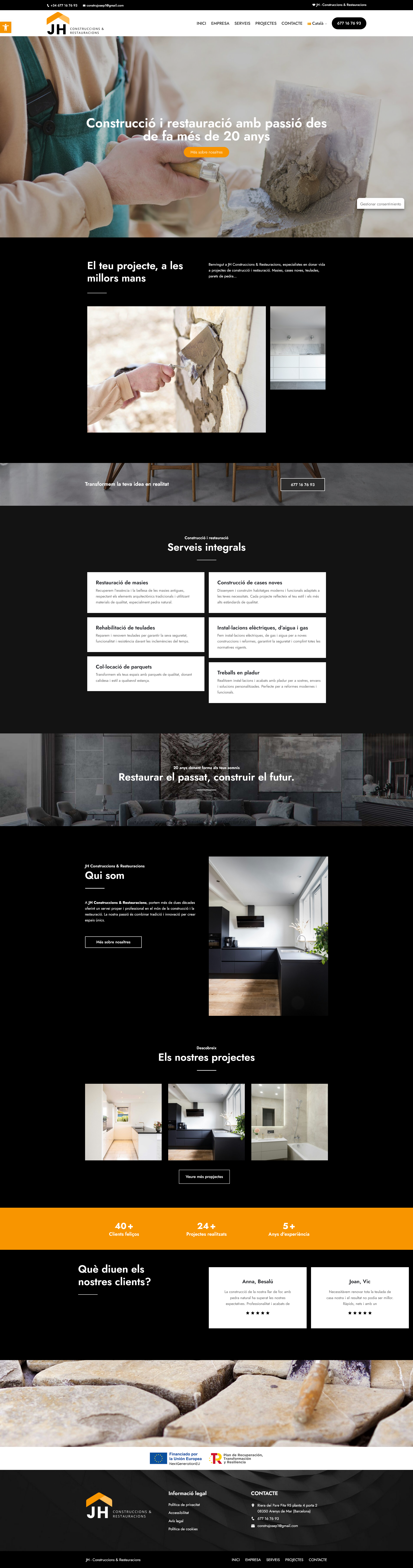 Aquest projecte ha estat desenvolupat utilitzant WordPress, un dels CMS més versàtils i populars del mercat. He aprofitat les capacitats de WordPress per crear una web robusta, amb un disseny atractiu i funcional, que és fàcil de gestionar pel client. Gràcies a la flexibilitat d'aquest sistema he pogut integrar diverses funcionalitats addicionals, mantenint alhora la simplicitat i l'eficàcia en la gestió de continguts.